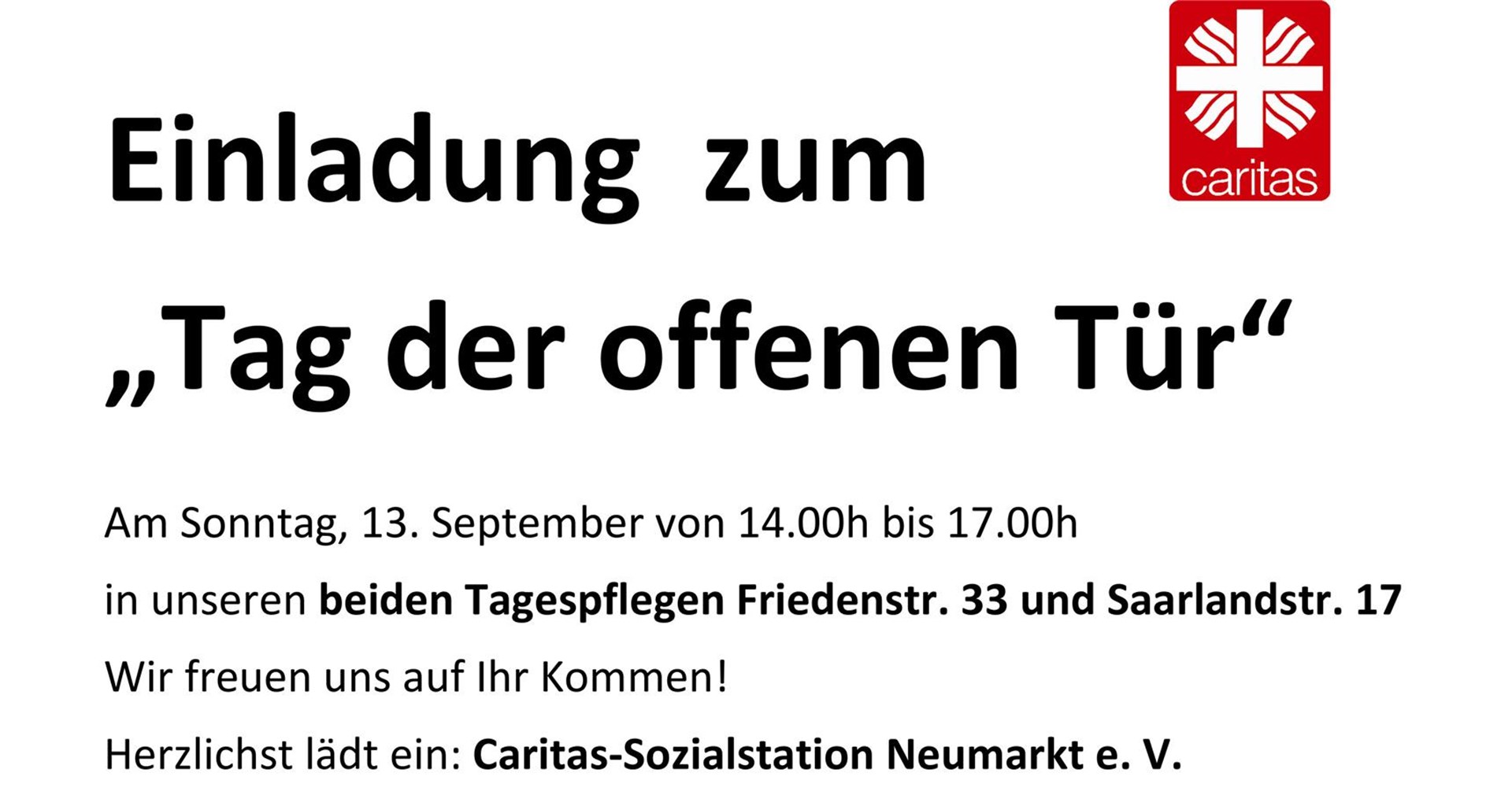 Tag der offenen Tür der Tagespflegen 2026