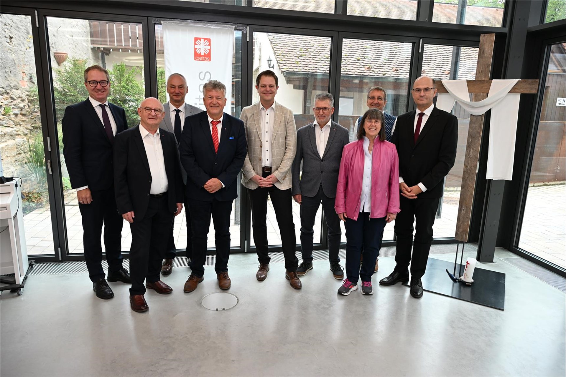 Verantwortliche beim 30-Jahrjubiläum der Caritas-Tagespflegen in Neumarkt